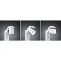 bollard lamp CUFF PIR with sensor IP44, anthracite, transparent 