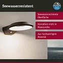 Paulmann Wandarmatuur voor buitenshuis ANELA PIR met sensor, insectenvriendelijk, zeeluchtbestendig IP44, antraciet 
