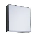 Paulmann Wandarmatuur voor buitenshuis AZALENA PIR met sensor IP44, antraciet, transparant 