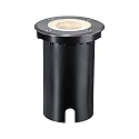 Paulmann Vloerinbouwarmatuur FLOOR RGBW rond, ZigBee aanstuurbaar IP67, zwart dimbaar