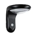 Paulmann Wandlamp op zonne-energie DISKOLA PIR met sensor IP44, antraciet, transparant 