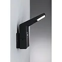 Paulmann outdoor wall luminaire JUNTEA PIR with sensor IP44, anthracite, transparent 