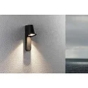 Paulmann Wandarmatuur voor buitenshuis CAISSA PIR met sensor IP44, antraciet, transparant 