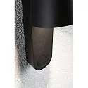 Paulmann Wandarmatuur voor buitenshuis CAISSA PIR met sensor IP44, antraciet, transparant 