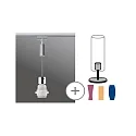Paulmann Pendelarmatuur URAIL BASIC PENDULUM 2EASY E27, chroom, chroom mat dimbaar