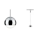 Paulmann Pendelarmatuur URAIL CAPSULE II LED, chroom, chroom mat dimbaar