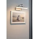 Paulmann picture lamp RENAN small, square, tiltable IP20, brushed aluminium 