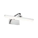Schilderijverlichting RENAN hoekig, kantelbaar, medium IP20, aluminium geborsteld 