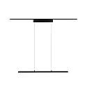 1-phase pendant luminaire URAIL ZIGBEE LENTO tunable white, ZigBee controllable LED, black matt dimmable