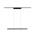 Paulmann 1-phase pendant luminaire URAIL ZIGBEE LENTO tunable white, ZigBee controllable LED, black matt dimmable