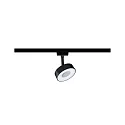Paulmann 1-fase spot URAIL CIRCLE LED IP20, zwart mat dimbaar