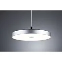 1-phase pendant luminaire HILDOR URail IP20, chrome matt dimmable
