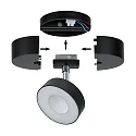 Paulmann Baldakijn URAIL SINGLE SPOT BASE, zwart