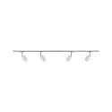 Paulmann Spot URAIL BLOSSOM met voedermogelijkheid, set van 4 G9, chroom, chroom mat, satijn dimbaar