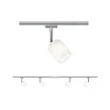 Paulmann Spot URAIL BLOSSOM met voedermogelijkheid, set van 4 G9, chroom, chroom mat, satijn dimbaar