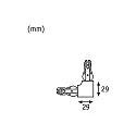 Paulmann 1-fase L-connector URAIL stijf, zwart mat