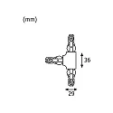 Paulmann T-connector URAIL stijf, zwart mat