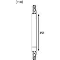 Paulmann Flex connector URAIL, zwart mat
