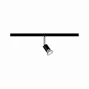 Paulmann URail Spot PURE II, 230V, GU10 max.10W, rotatable and tiltable, black matt / chrome