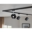 Paulmann Spot URAIL CUBE LED, chroom, zwart mat