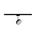 Paulmann Spot URAIL CIRCLE roteerbaar, kantelbaar, chroom, zwart mat