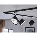 Paulmann Spot URAIL ARENA LED roteerbaar, kantelbaar, chroom, zwart mat