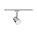 Spot URAIL CONE GU10, chroom, chroom mat dimbaar