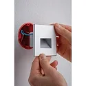 Paulmann Wandinbouwarmatuur EDGE QUADRO down, hoekig, indirect, chroom mat