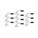Paulmann Set of 10 Outdoor LED Recessed spot CALLA IP65 DIM, swivelling, 230V, each 6.5W 4000K 560lm 100°, dimmable, white matt