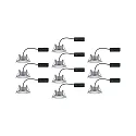 Set of 10 Outdoor LED Recessed spot CALLA IP65 DIM, swivelling, 230V, each 6.5W 4000K 560lm 100°, dimmable