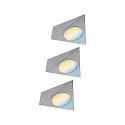 Meubelarmatuur TRIGO set van 3, Tunable White, nikkel geborsteld dimbaar