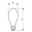 Philips Natriumdamplamp SON PRO B70 E27 2000K CRI 20-39 dimbaar