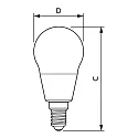 Philips Filamentlamp druppelvorm MAS LEDLuster ND CL GUE P45 E14 2,3W 485lm 2700K 