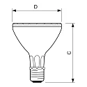Philips Reflectorlamp MASTER COLOUR CDM-R P30 PAR30 E27 35W 2000lm 3000K 30° CRI 90 