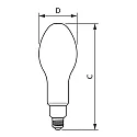 Philips LED lamp Tforce CORE LED HPL FR ED90 E27 26W 3600lm 2700K 330° 