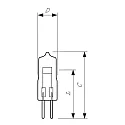 Philips Lamp met steekfitting 5761 G4 3200K CRI 90-100