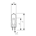 Philips Lamp met steekfitting 14623 1CT/10X10F G6,35 95W