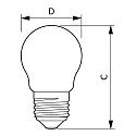 Philips Filamentlamp druppelvorm MASTER LEDLUSTER P45 927 DIMTONE Dim-To-Warm P45 E27 2,5W 340lm 2200-2700K CRI 90 dimbaar