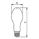 Philips LED lamp MASTER LED HPL switchable E40 33,5W 6000lm 4000K 300° CRI 80 