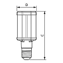 Philips LED lamp TrueForce LED HPL E40 42W 6000lm 4000K 360° CRI 80 