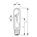 Philips Ceramics discharge lamp MASTER Colour CDM-T MW, E40, 360W 4200K 35270lm, clear