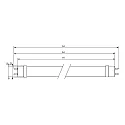 Philips LED buis T8 MASTER LEDtube Value 1500mm HO G13 20,5W 2900lm 3000K 190° CRI 80 