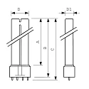 Philips Ontladingslamp TUV PL-L HO 1CT/25, 4P 2G11 35W