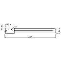 RADIUM LED lamp ESSENCE LONG RL-LONG36 840/2G11 UN schakelbaar mat 2G11 18W 2300lm 4000K 140° CRI >80  mat