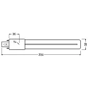 RADIUM LED compacte lamp ESSENCE S11 RETROFIT RALUX S schakelbaar mat G23 6,5W 720lm 4000K 120° CRI >80  mat