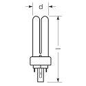 RADIUM LED compacte lamp ESSENCE DUO/E26 HF EM 840 (RALUX DUO/E RETROFIT) schakelbaar mat G24q-3 10W 970lm 4000K 280° CRI >80  mat
