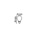 RADIUM filament lamp drop ESSENCE DROP D40 827/F switchable D40 matt E14 4,2W 470lm 2700K 330° CRI 80-89 