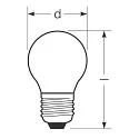 RADIUM Filamentlamp druppelvorm STAR DROP D60 DIM 9440/F P45 mat E27 5,9W 806lm 4000K 300° CRI >90 dimbaar