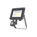 Strijklicht STAR 3000/840 BK SENSOR met sensor, kantelbaar, schakelbaar IP65, zwart 