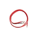 Aansluitkabel 24V 2x 0.32mm² COATED met stekker, 2-polig, rood